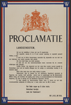703291 Proclamatie van Koningin Wilhelmina betreffende de bevrijding van Nederland.